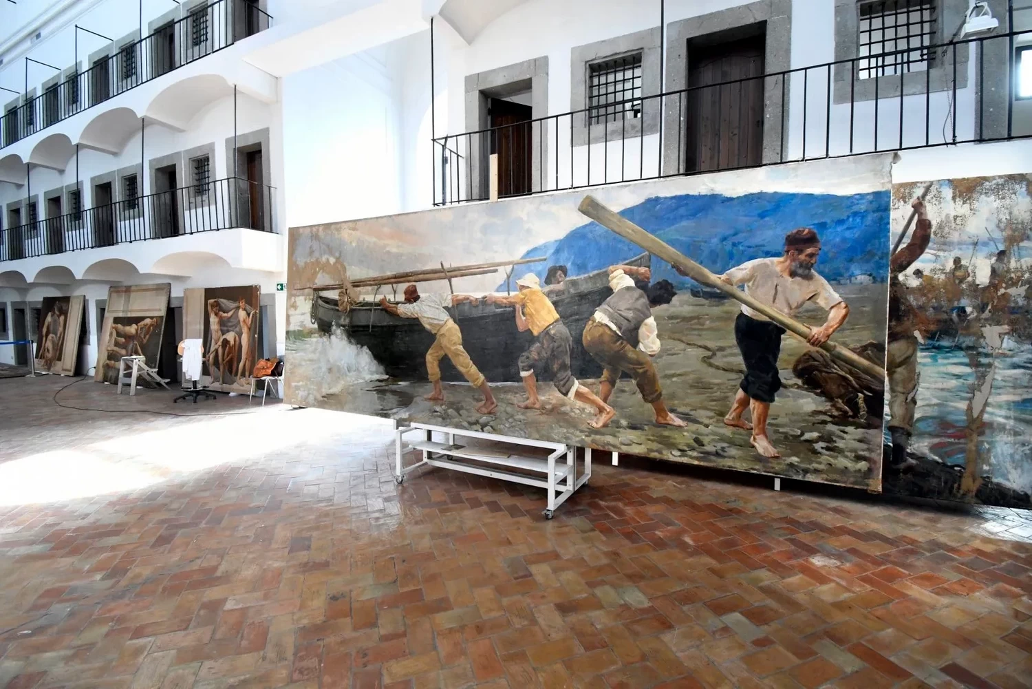Epopea della pesca - nell’ex Carcere maschile del San Michele durante i restauri